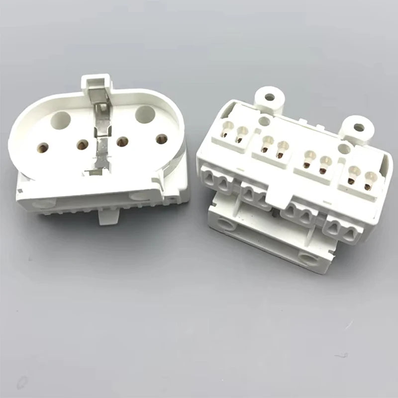 4pcs 2G11 UV Light Base PL H Tube Lamp Holder 2A 500V Fluorescent Lamp Socket Converter T110 Desktop Led Lighting Accessories