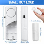 5pcs/10pcs Wireless Door Window Sensor Alarm 95db Anti-theft 433mhz Door Contact Detector Magnetic for Home Security Protection