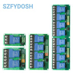1 2 4 8 Channel Relay Module 30A With Optocoupler Isolation 5V 12V 24V Supports High And Low Triger Trigger