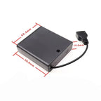 2X 3X 4X 6X 8X AA USB Battery Case With Power Switch With USB Socket AA Battery Box for 5V LED Strip Lights Mini Power Supply