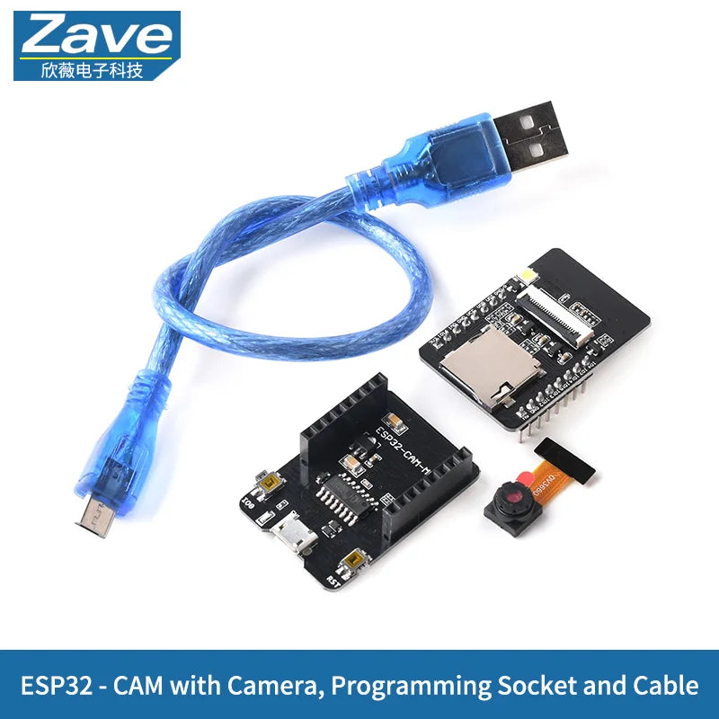 New Version ESP32-CAM Development Board with Wi-Fi + Bluetooth Module and OV3660 High-Definition Camera Module