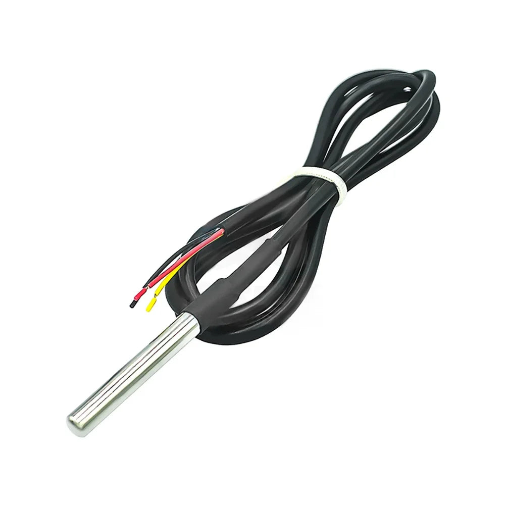 DS18B20 Temperature Probe 1m 2m 3m Temperature Sensor Stainless Steel Waterproof For Arduino