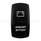 Marine 12V 24V White Led On Off Rocker Switch 5Pin SPST Momentary Switch DPDT ON OFF ON 3-Way for Car Boat Carling 4X4 Narva
