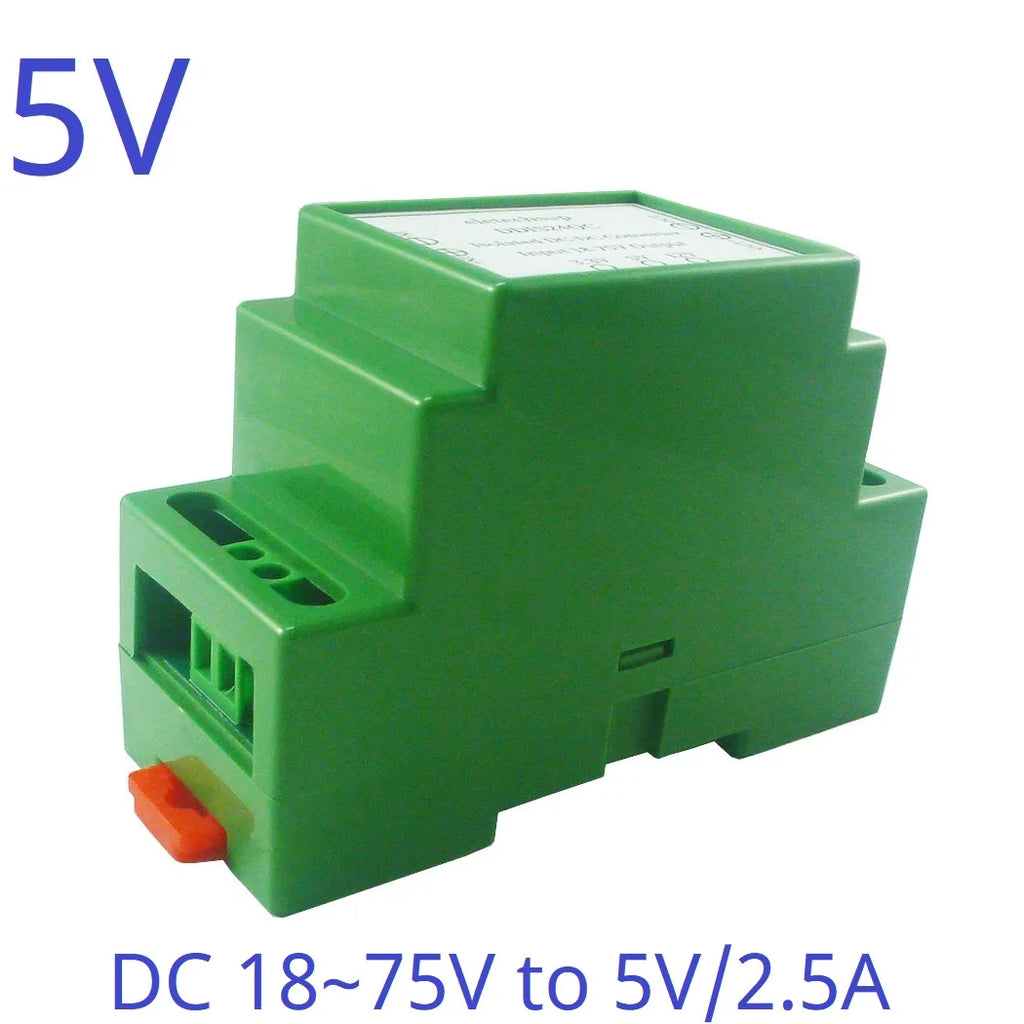 15W DC 24V 36V 48V to 12V 5V 3.3V DIN Rail Isolated Power Supply Module DC-DC Buck Converter for PLC RS485 IO Relay LED