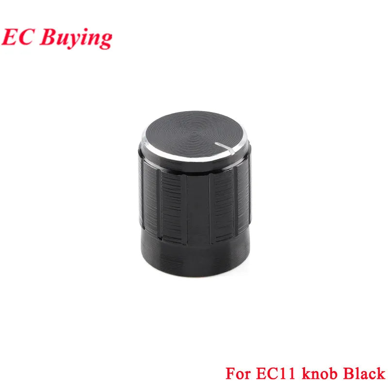 5Pcs/1pc Rotary Encoder EC11 EC12 EC16 15mm 20mm Half Plum Axis Handle Length Code Switch Digital Potentiometer with Switch 5Pin