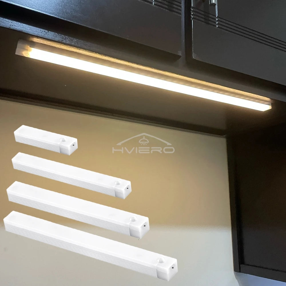 Motion Sensor Night Lights Wireless LED Lamp USB Rechargeable Magnetic For Wardrobe Room Closet Kitchen Aisle Lighting Detector