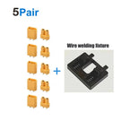 XT30 Connector Plug Female / Male XT30 Bullet Connector with Welding Fixtures for RC Battery Connector, RC Lipo Battery Car Boat