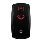 Red Led Light Rocker Switch 12V/24V SPST DPDT Toggle Switch ON OFF/ ON OFF ON Backlight Latching / Momentary Dash Panel Control