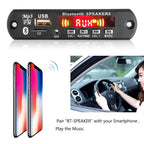 2*40W 80W Amplifier Bluetooth MP3 Decoder Board Handsfree mp3 Player 5V-26V 12V Car FM Radio Module AUX TF/U-Disk For Speaker