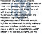 BlackBerry Trackball Sensor Mouse Trackball Hall Effect Sensor 360°Trackball Module