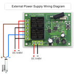 433.92Mhz DC 6V 12V 24V 48V 60V Universal Wireless Remote Control Switch 2 CH RF Relay Receiver Module DC5-30V For Smart Home