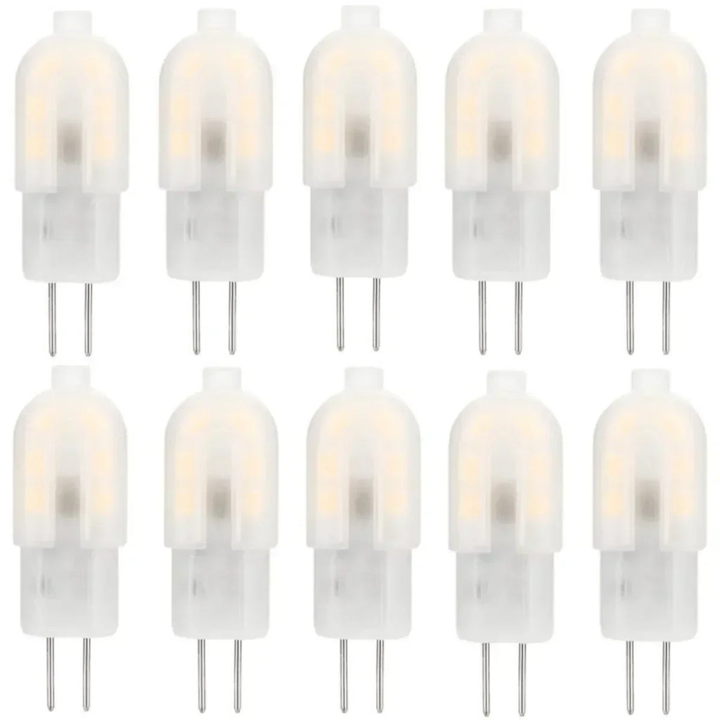 10 Pack G4 12V Led Light Bulb LED Lamp 12LED Replace 30W T3 JC Halogen Bulbs Warm White 3000K Natural White 4000K 6000K