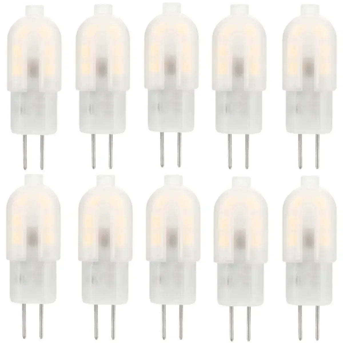 10 Pack G4 12V Led Light Bulb LED Lamp 12LED Replace 30W T3 JC Halogen Bulbs Warm White 3000K Natural White 4000K 6000K