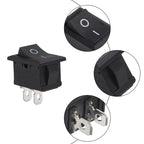 10pcs Snap-in Boat Rocker Switch Toggle Power SPST ON-OFF 2 Pin AC 250V 6A 125V 10A 2 Pin Position Snap Switch for Car Auto Boat