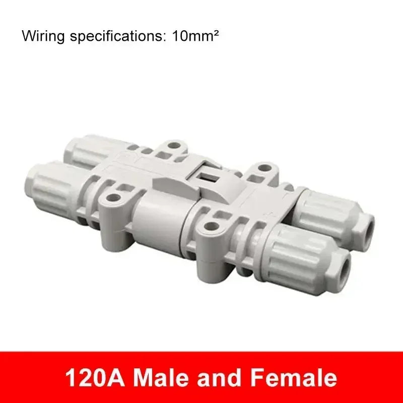 120A 1200V Male Female Connector Waterproof Big Current Parking Air Conditioner Plug Electric Forklift Generator Connectors