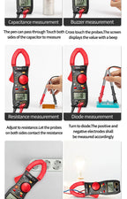 ANENG ST170 Clamp Meter Digital Multimeter Tester 500A AC Current AC/DC Voltage+B18 Highlight Voltage Tester Pen Electrician Set