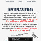 LiitoKala Lii-M4S 5V EU AU UK US Plug Battery Charger For 3.7V 18650 26650 21700 14500 18350 17500 1.2V AA AAA A C