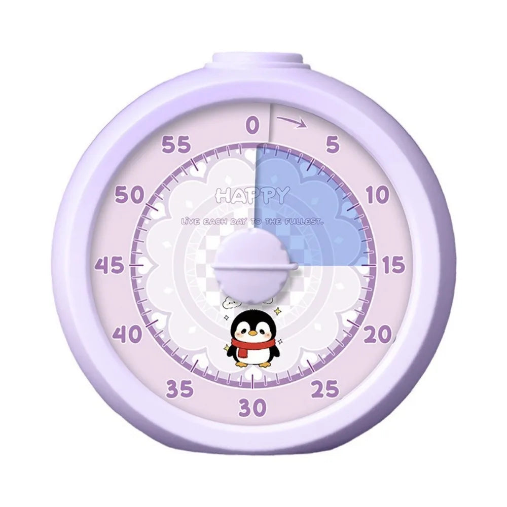 Portable Visual Timer Multifunctional 60-Minutes Timer Countdown Alarm Clock Silent Operation Visualization Function