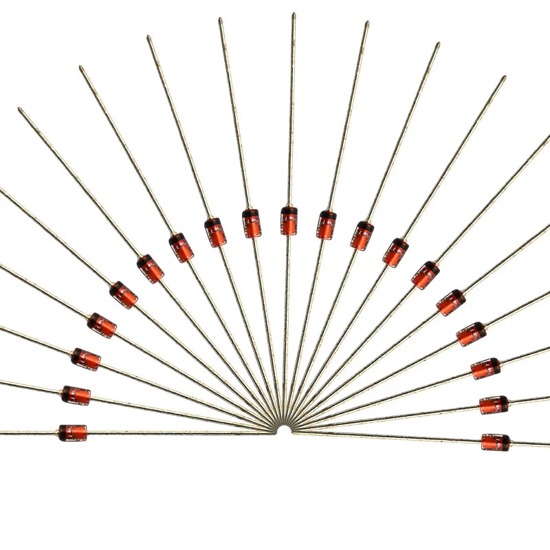 50PCS 1W Zener Diode 1N4727A 3V/ 1N4728A 3.3V/ 1N4729A/3.6V 1N4730A/3.9V 1N4731A/4.3V 1N4732A/4.7V 1N4733A/5.1V 1N4734A/5.6V