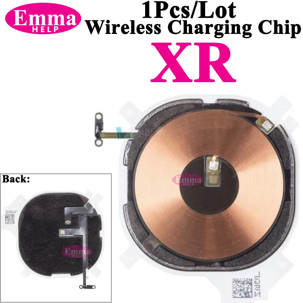 EmmaHelp 1pc For iPhone 13 Pro Max 16 14 15 8 Plus XR Wireless Charging Coil With Volume Flex Flash Charger Panel Sticker