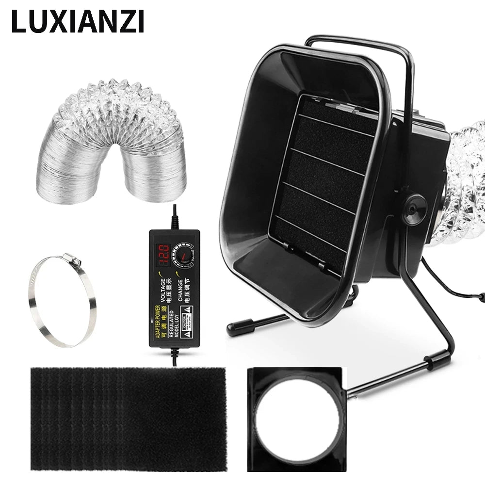 LUXIANZI 16/30/50/60w Solder Iron Smoke Absorber Set Smoking Instrument with Filter Sponge EU/US/UK Plug ESD Fume Extractor Kit