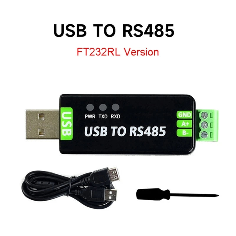 Waveshare USB to RS485 Serial Converter RS485 Communication Module 300-921600Bps Built-in ESD Protection Circuit