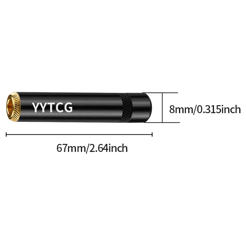 YYTCG 6.35mm female audio cable Welded Plug 6.5 Three core single stereo extension connector 1Pcs