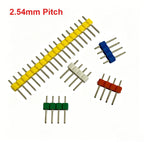 50pcs 2.54mm Male Pin Header 1X2/3/4/5/6/7/8/10/15/20/40Pin Colorful PCB Board Spacer Gold/Nickel-plated Copper Pin Long 11.5mm