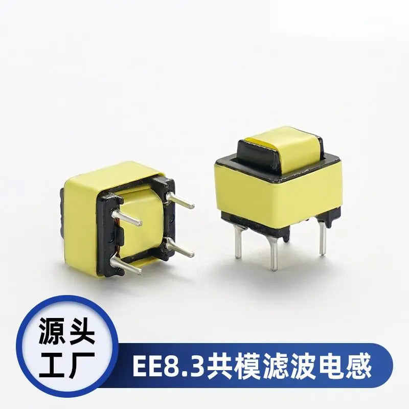 5PCS Common Mode Inductor Power Supply Filter Through-Hole Choke Inductor Coil EE-Type Inductor 10mH 20mH 30mH