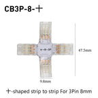 SMD Crystal Joint 2 3 4 5Pin LED Wire Connectors Solderless For 5mm 8mm 10mm Quick Terminal Block Strip Light Wire Connection