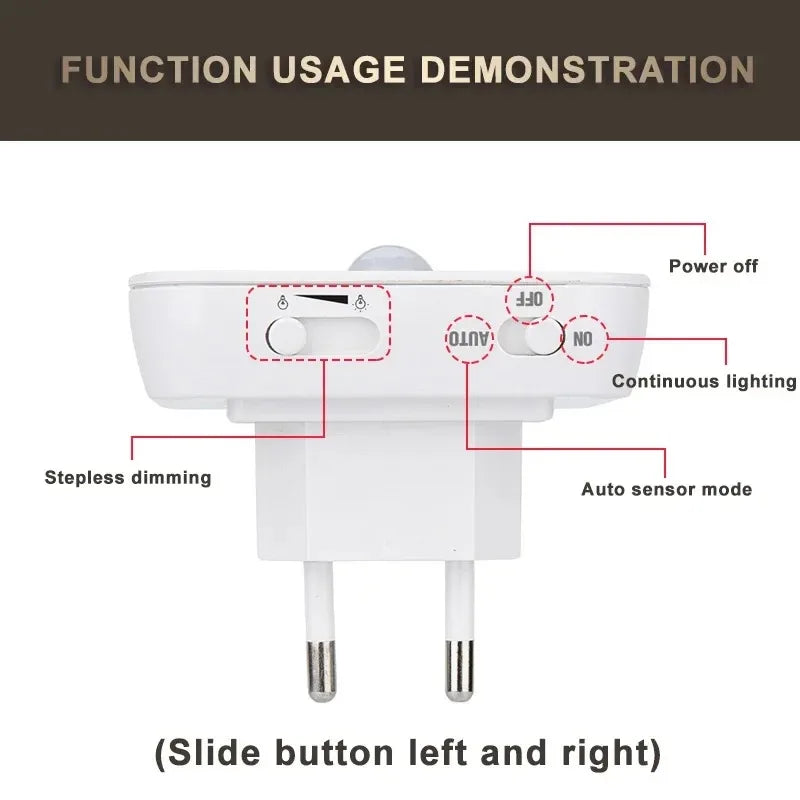 Night Light Motion Sensor LED Light Plug/Rechargeable Lamps Children'S Night Light Wireless Night Lamp for Bedside Table Bedroom