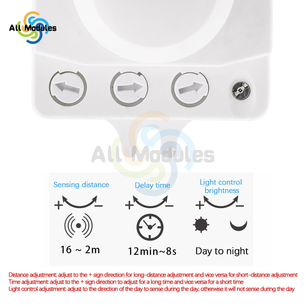 AC 220V 5.8GHz Microwave Radar Sensor Switch Human Body Motion Induction Sensor for LED Light Sensors Switches