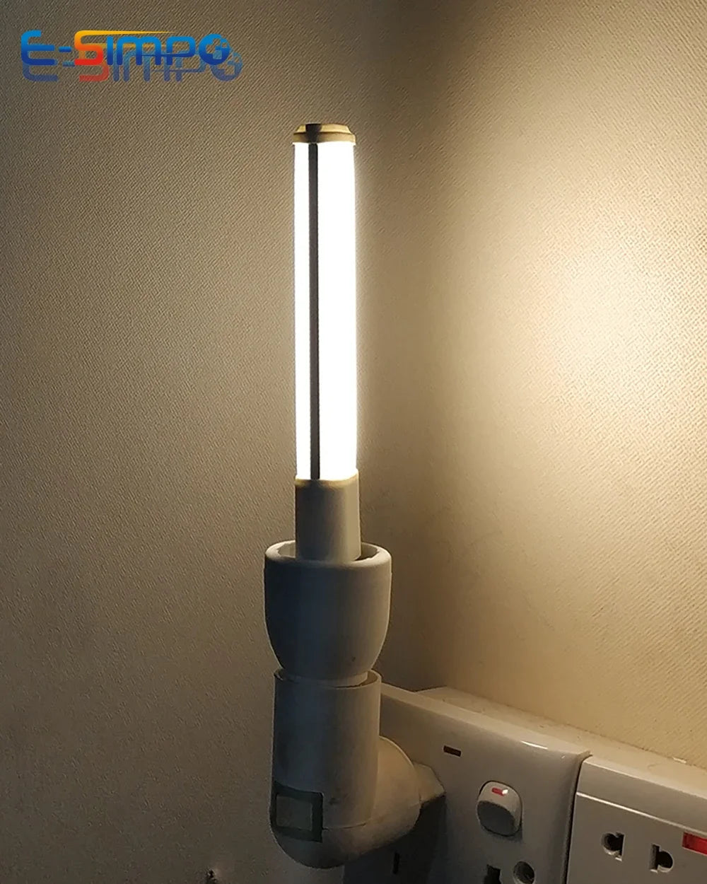 2pc GX23/G23 2Pin 6W LED Lamp 360D 600lm CFL PL-S 13W Equivalent 2Side View 85-265V AC Horizontal Plug Machine Reading PL Light