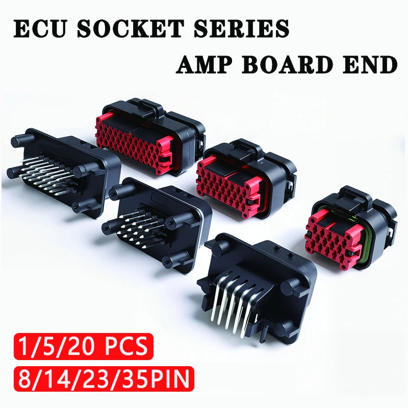 1/5/20PCS ECU Controller 8 14 23 35Pin Positions AMPSEAL PCB Mount Housing Plug Header Vertical Male Connector 776228-1 770680-1