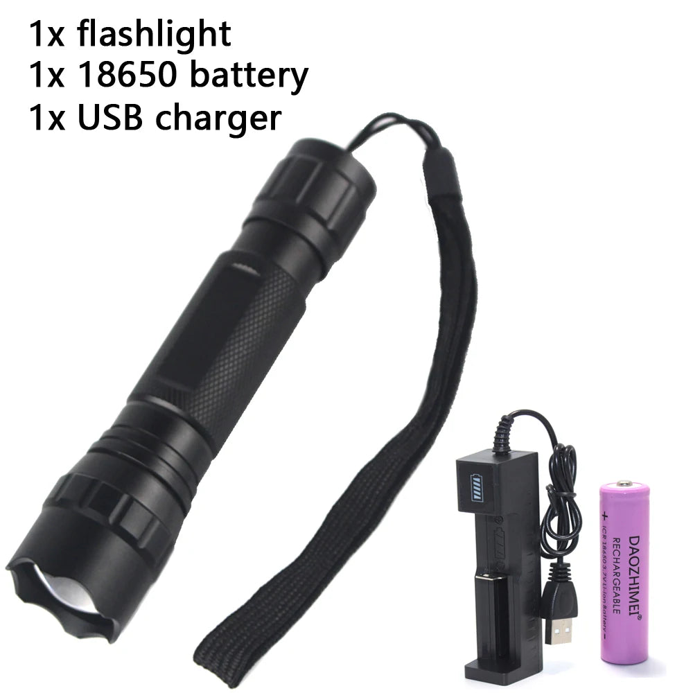 501C 200 Yard 850nm/940nm IR Flashlight Zoomable Focus LED Infrared Radiation Lamp Night Vision Torch Hunting Waterproof Lantern