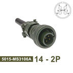 5015 MS3102A MS3106A MS3108A Circular Connectors 14S-2 14S-5 14S-6 MIL STD Plug&Socket MIL-C Military Specification Connector