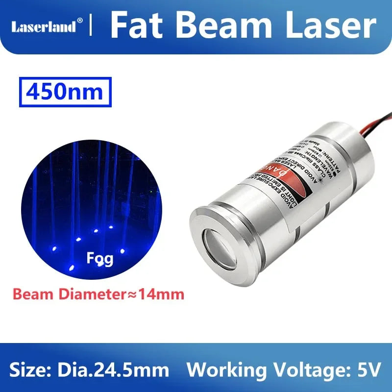 Red Green Blue Fat Beam Laser Module Diode for Halloween Haunted House Escape Room KTV Bar Ball