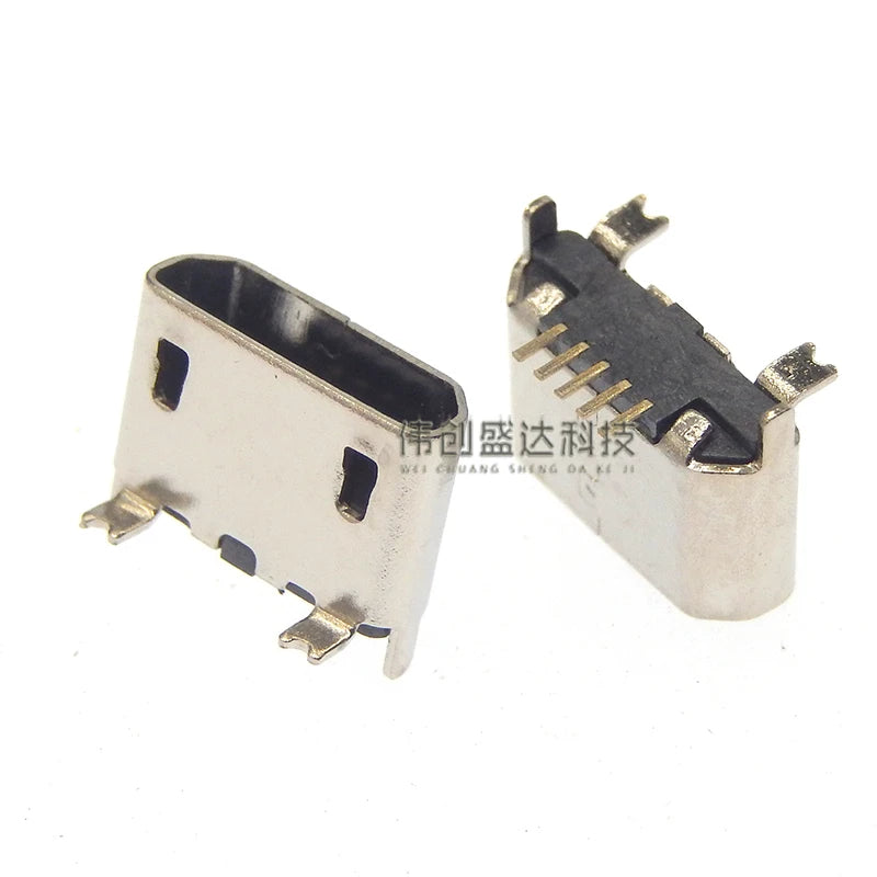 Vertical MICRO mini USB 5pin female 180-degree jack 5P in-line USB port Charging port Vertical patch power plug