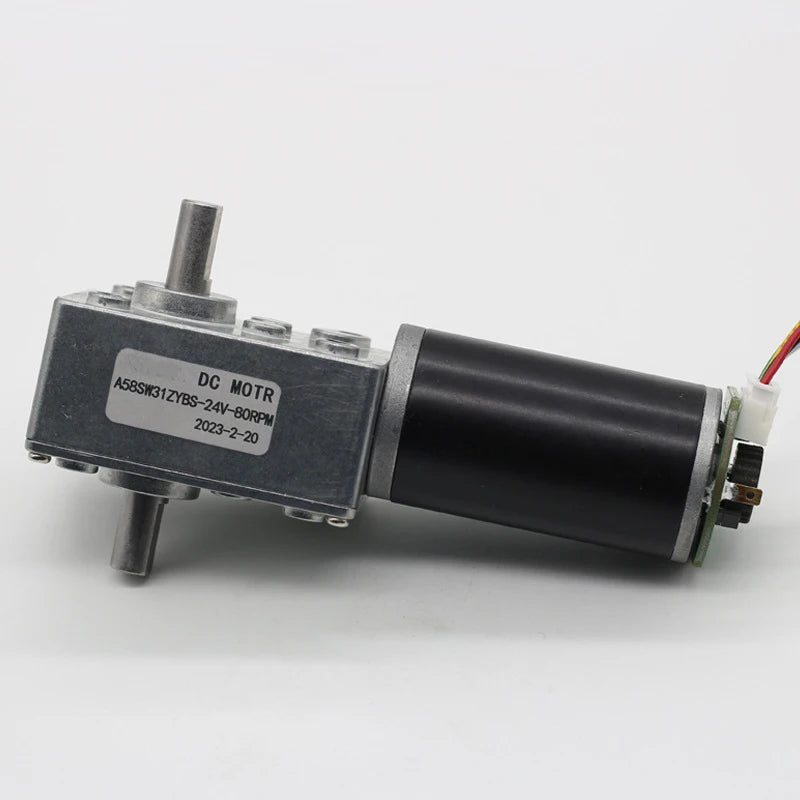 A58SW-31ZYS DC 12V 24V High Torque Worm Gear Motor Electric Engine