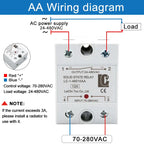 LCTC SSR Relay DC TO AC DC TO DC AC TO AC Solid State Relay Single Phase 10A 25A 40A 60A 80A 100A 120A 200A 240A LC-1-DA/AA/DD