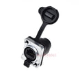 Waterproof IP65 Rj45 Male Plug + Female Socket Connector Panel Mounting Rj45 Network Ethernet Connector Adapter 8pin 8p8c