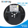 1Reel 4000pcs 0603 SMD LED  light  Yellow Red  Green Blue White new and