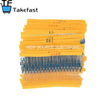 100pcs 1/4W 0R-22M 1% Metal Film Resistor 0.25W 0 2.2 10 100 150 220 270 330 470 1K 2.2K 4.7K 10K 47K 100K 470K 1M 10M 20M Ohm