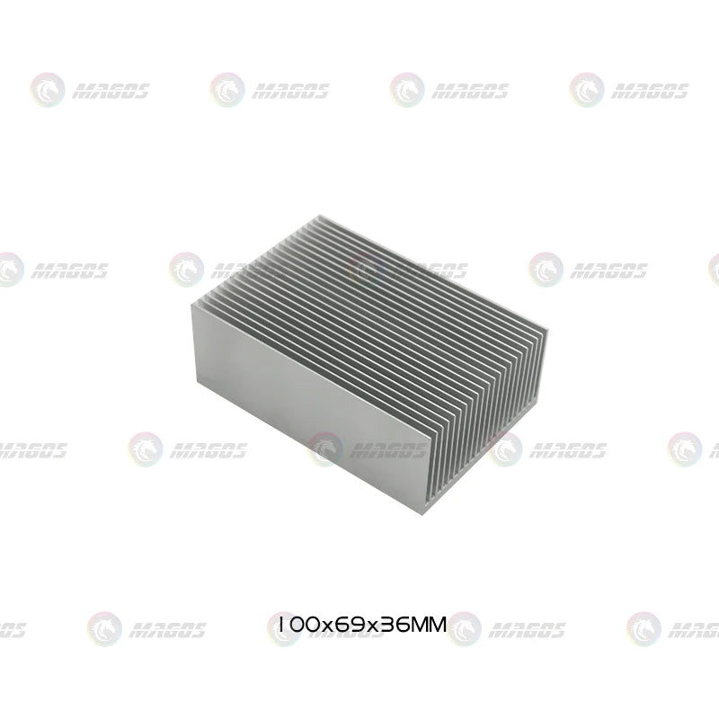 Electronic Radiator Aluminum Dense Teeth Heatsink Extruded Heat Sink Computer Water Cooling System 100/120/150/200/300x69x36MM