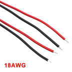 1pcs Battery DC Power plug connector DIY dc waterproof jack female socket 5.5 X 2.1 mm 5.5X2.5mm with Wire Waterproof cap