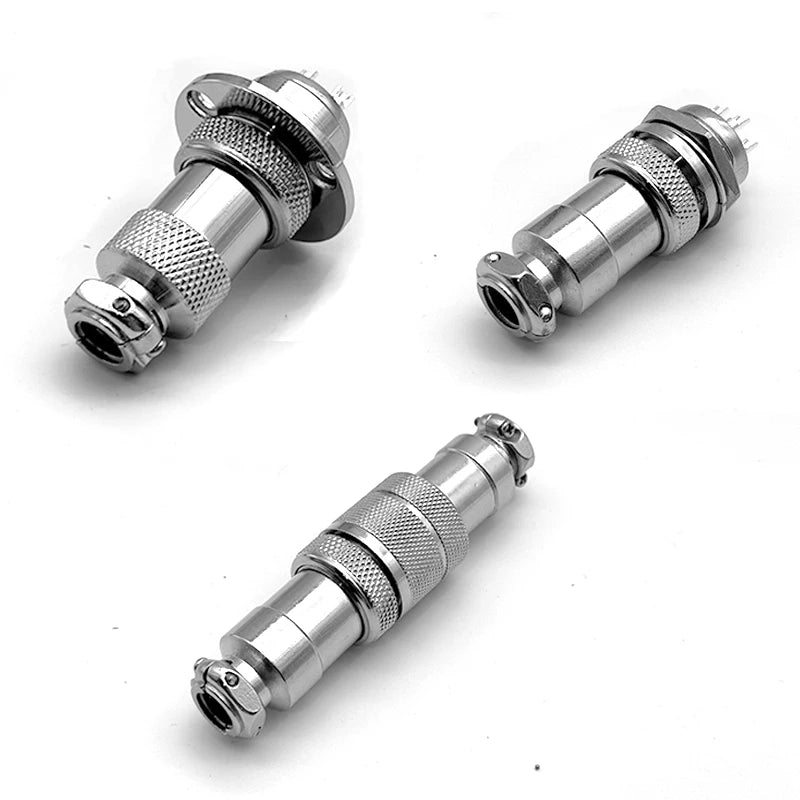 5pcs GX12 GX16 GX20 2 3 4 5 6 7 8 9 10Pin Male Female Butting Wire Cable Circular Aviation Socket Plug Panel Connector