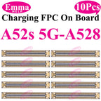 10cs USB Charging FPC Connector For Samsung A51 31 A71 A41 A21 A52 A32 A22 A12 A72 A02 Charger Plug On Board 78Pin Motherboard