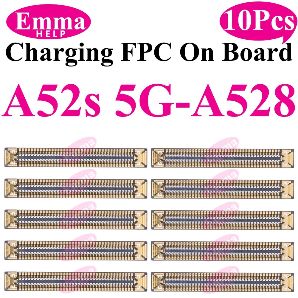 10cs USB Charging FPC Connector For Samsung A51 31 A71 A41 A21 A52 A32 A22 A12 A72 A02 Charger Plug On Board 78Pin Motherboard