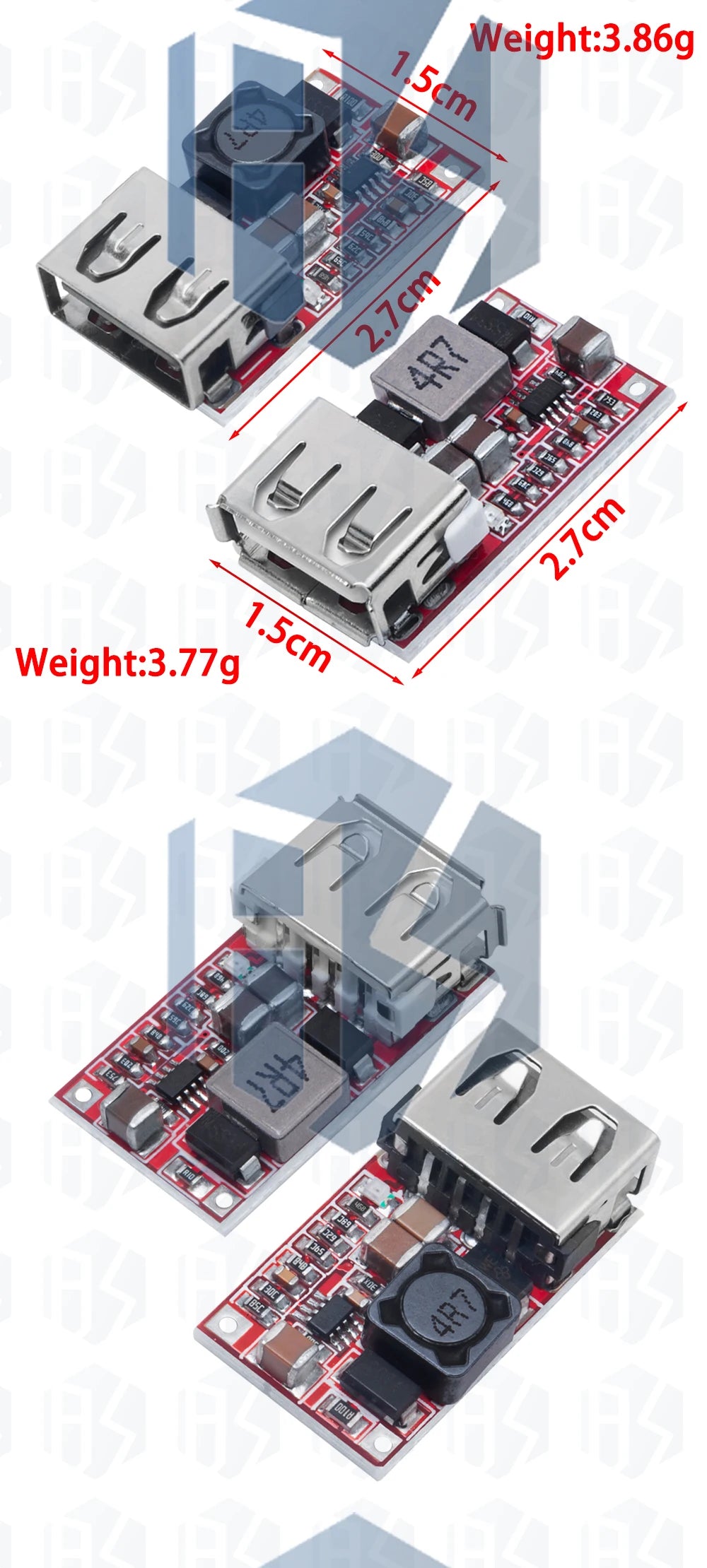 1~5PCS Fine 6-24V 12V/24V to 5V 3A CAR USB Charger Module DC Buck step down Converter 12v 5v power supply module good EGBO