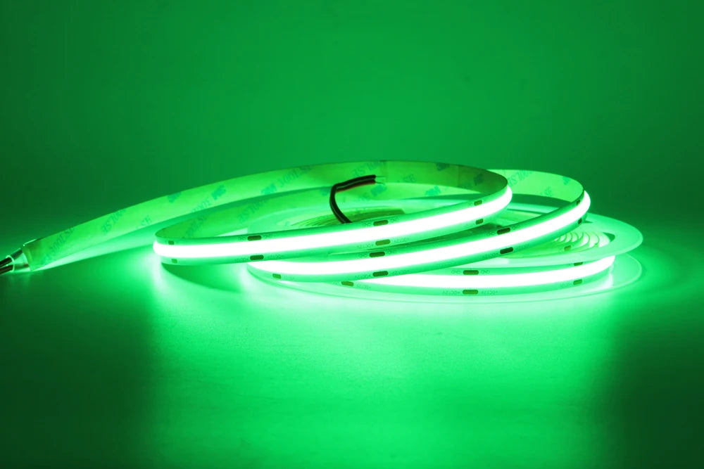 8/10mm COB LED Strip Light 12V/24V 480/528leds/m High Density Warm Cool White Red Blue Green Flexible Linear Tape Lights Bar